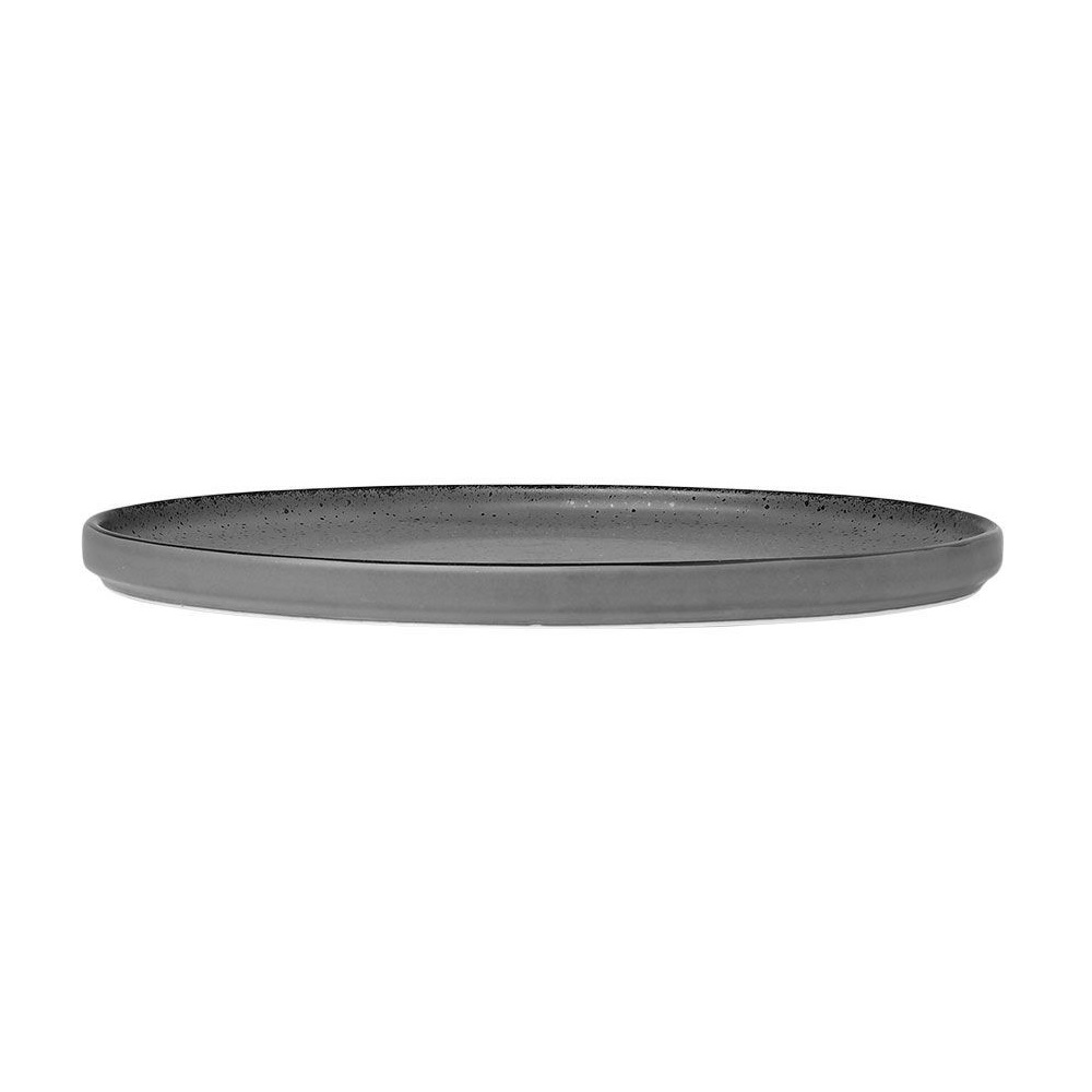 Πιάτο Ρηχό Step Πορσελάνης Φ21cm Grey Terra εstia Home Art 07-16333 - 2