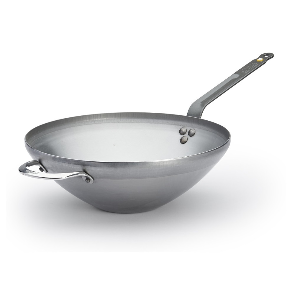 Γουόκ - Wok Ατσάλινο Φ32xH10cm Induction Mineral B De Buyer 5618.32 - 0