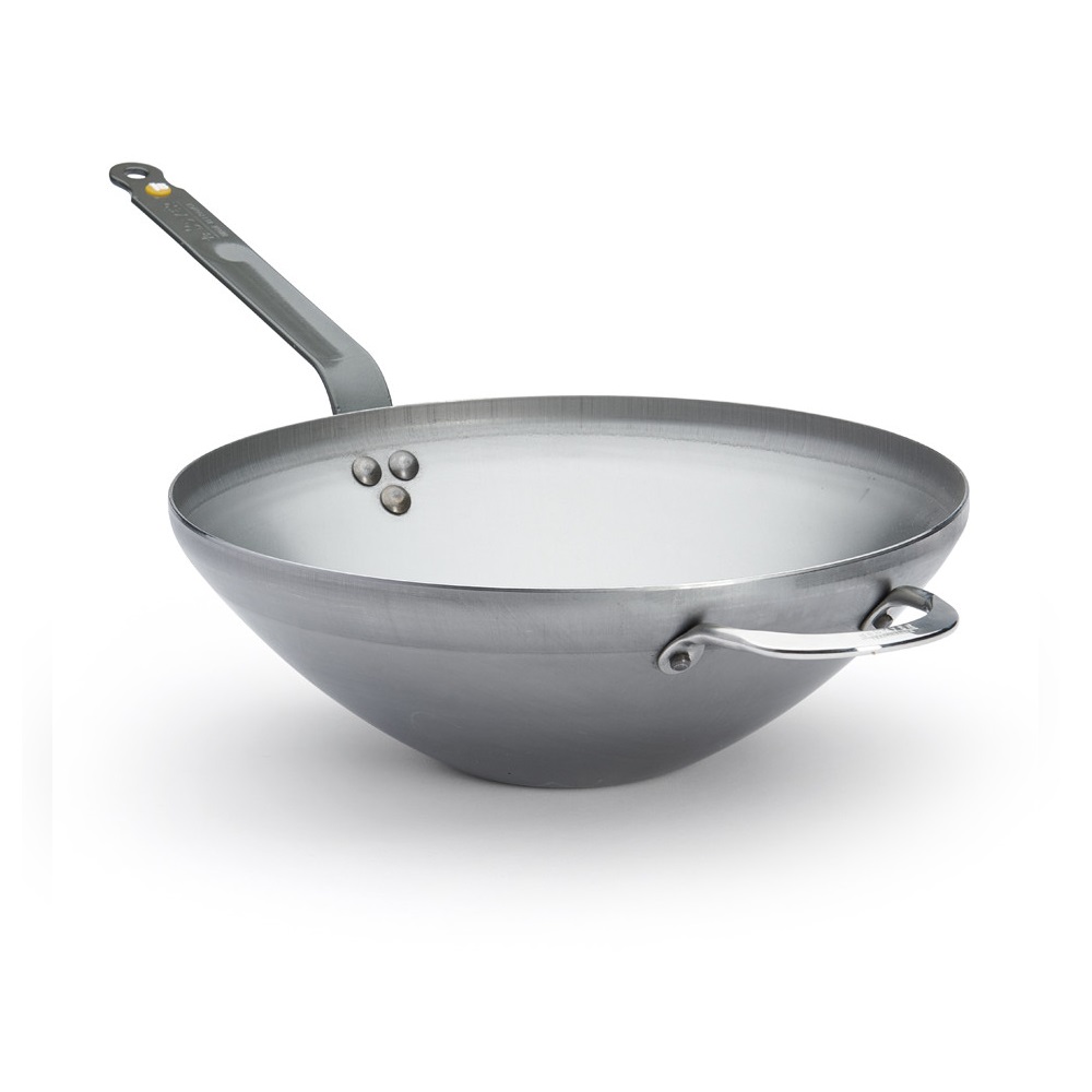 Γουόκ - Wok Ατσάλινο Φ32xH10cm Induction Mineral B De Buyer 5618.32 - 1