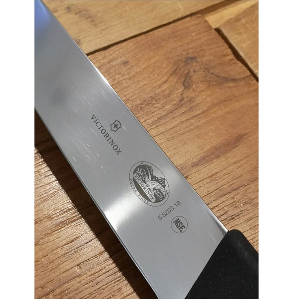 Μαχαίρι Κρέατος 18cm Ανοξείδωτο Μαύρη Λαβή Fibrox Victorinox 5.5203.18 - 4