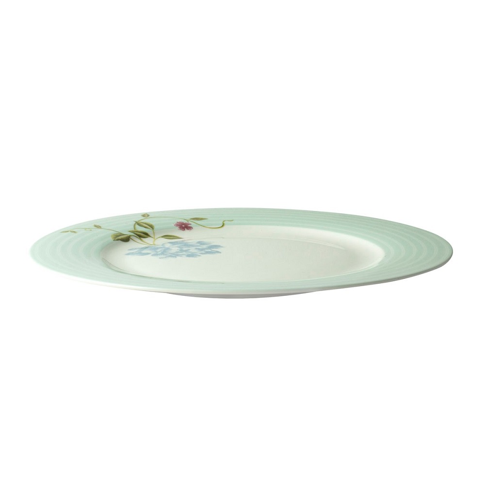 Πιάτο Ρηχό Πορσελάνης Στρογγυλό Φ26cm Mint Candy Heritage Laura Ashley LA182764 - 1