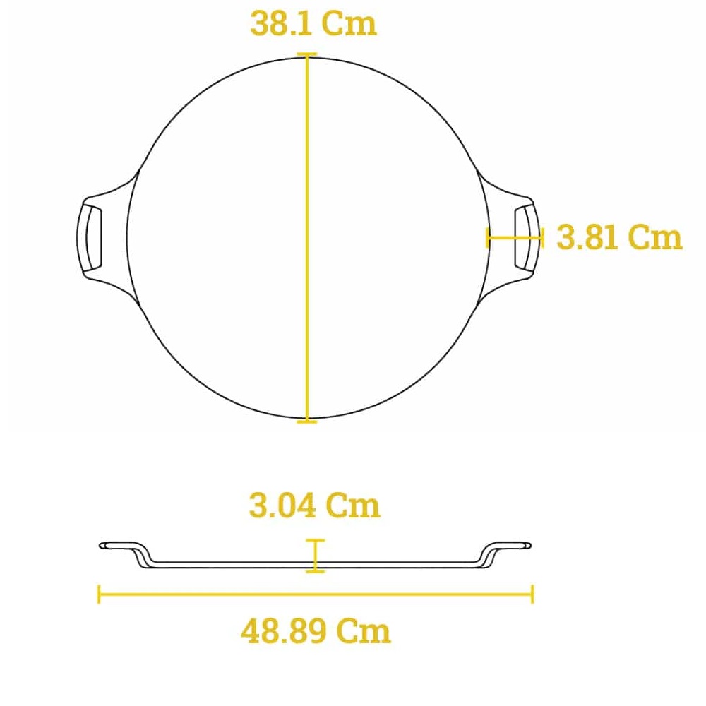 Βάση Για Pizza Μαντεμένια Φ38,1cm Lodge BW15PP - 3