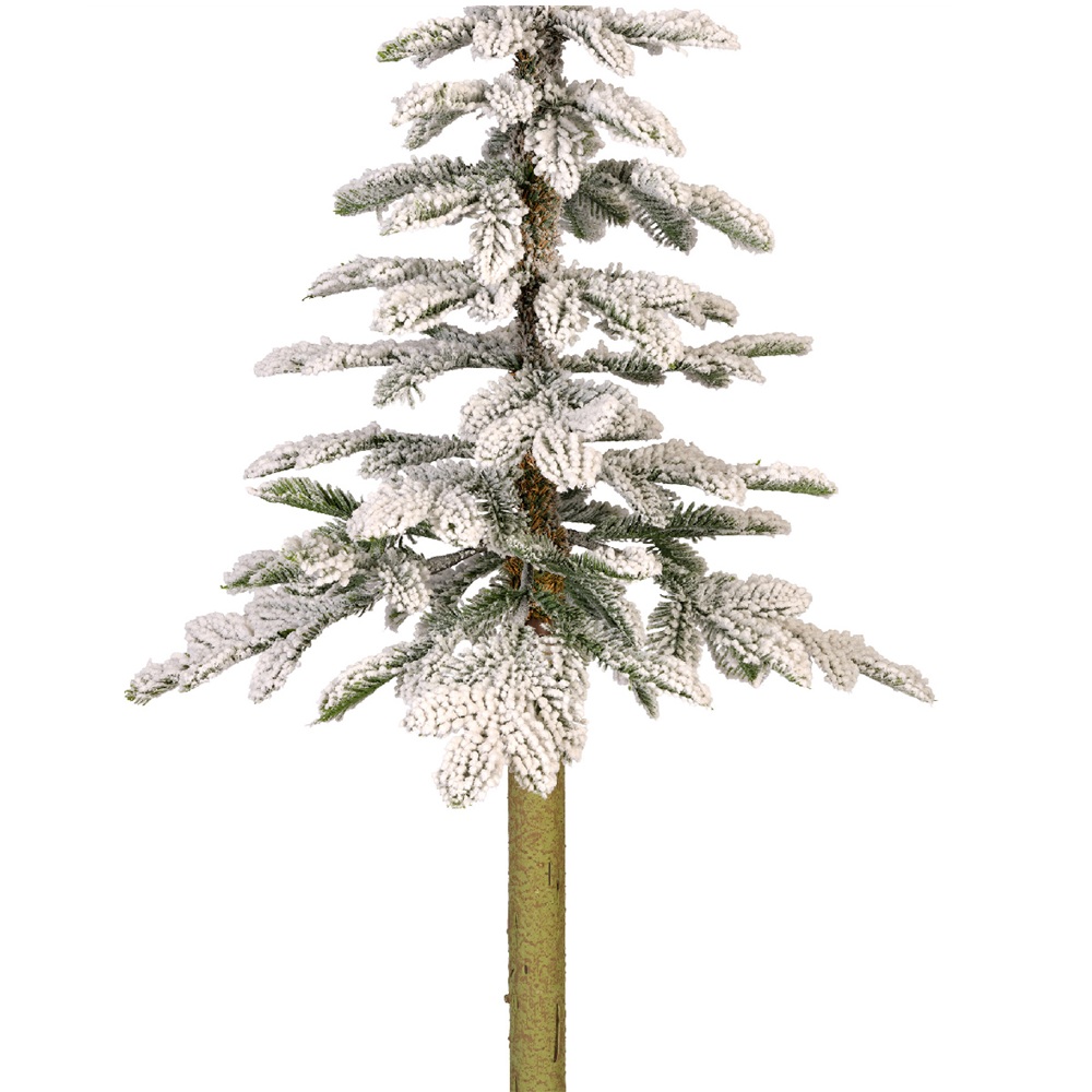 Χριστουγεννιάτικο Δέντρο Alpine Fir Snowy 120cm με Χιονισμένο Φινίρισμα και Μεταλλική Βάση Everlands 680079 - 1