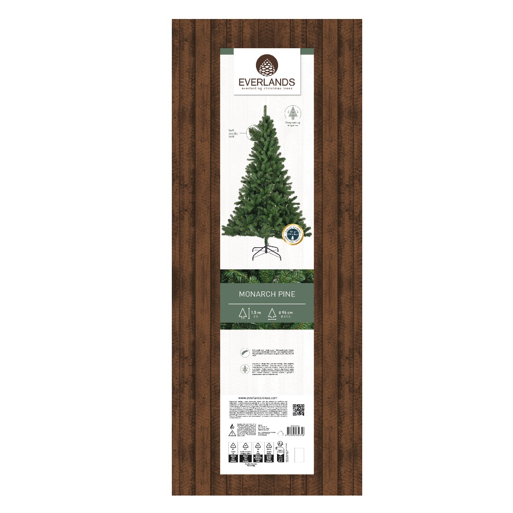 Χριστουγεννιάτικο Δέντρο Monarch Pine 150cm με 421 Κλαδιά - Everlands 684146 - 4