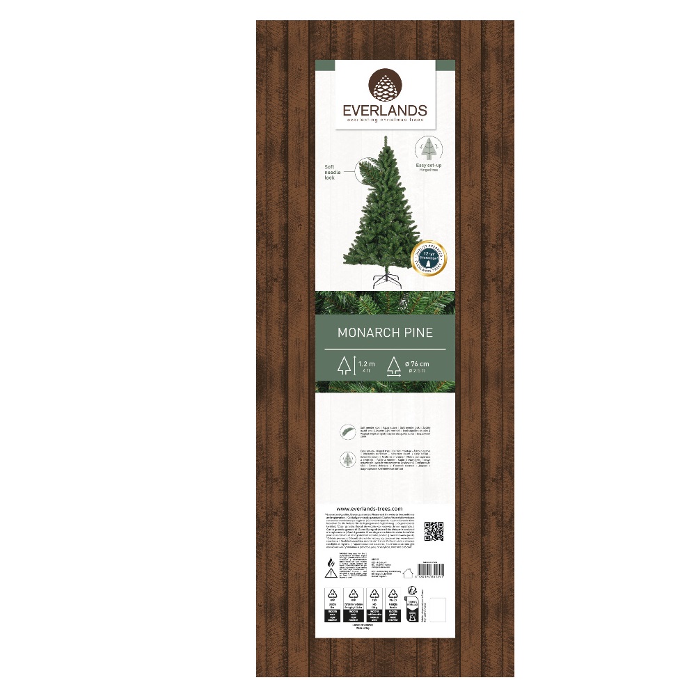 Χριστουγεννιάτικο Δέντρο Monarch Pine 120cm με 265 Κλαδιά - Everlands 684145 - 4