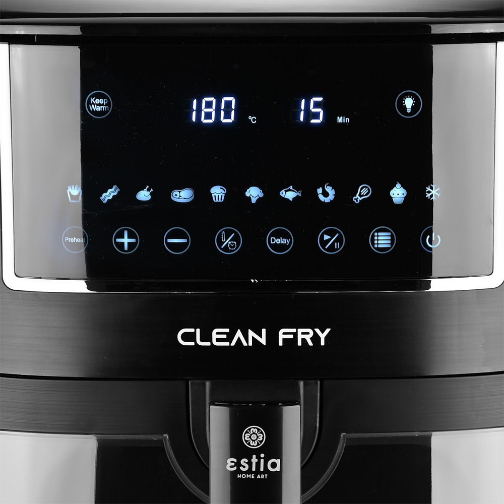 Φριτέζα Αέρος Clean Fry 1650W 7,2Lt Με Ψηφιακή Οθόνη & 11 Προγράμματα Μαγειρέματος εstia Home Art 06-19938 - 3