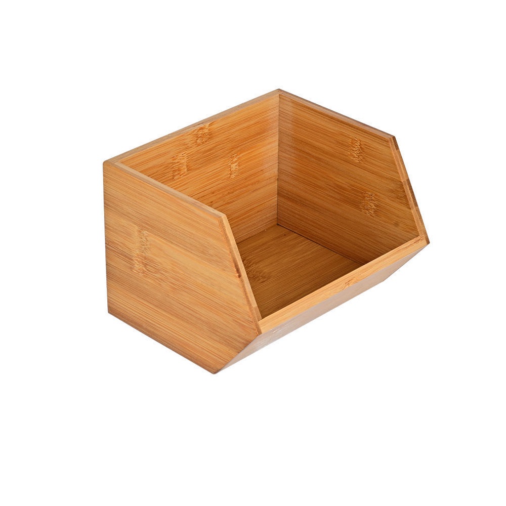 Κουτί Οργάνωσης 17,8x15,7xH12,5cm Bamboo Essentials εstia Home Art 03-17583 - 0