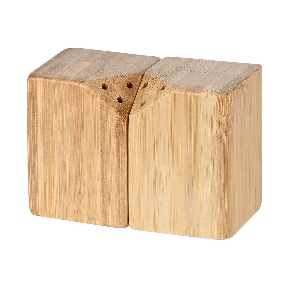 Δοχείο Με Μαγνήτη Σετ Για Αλάτι & Πιπέρι 10x5xH7cm Bamboo Essentials εstia Home Art 01-19730 - 0