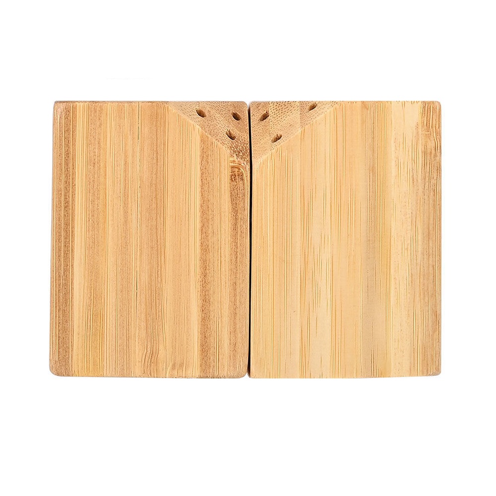 Δοχείο Με Μαγνήτη Σετ Για Αλάτι & Πιπέρι 10x5xH7cm Bamboo Essentials εstia Home Art 01-19730 - 1