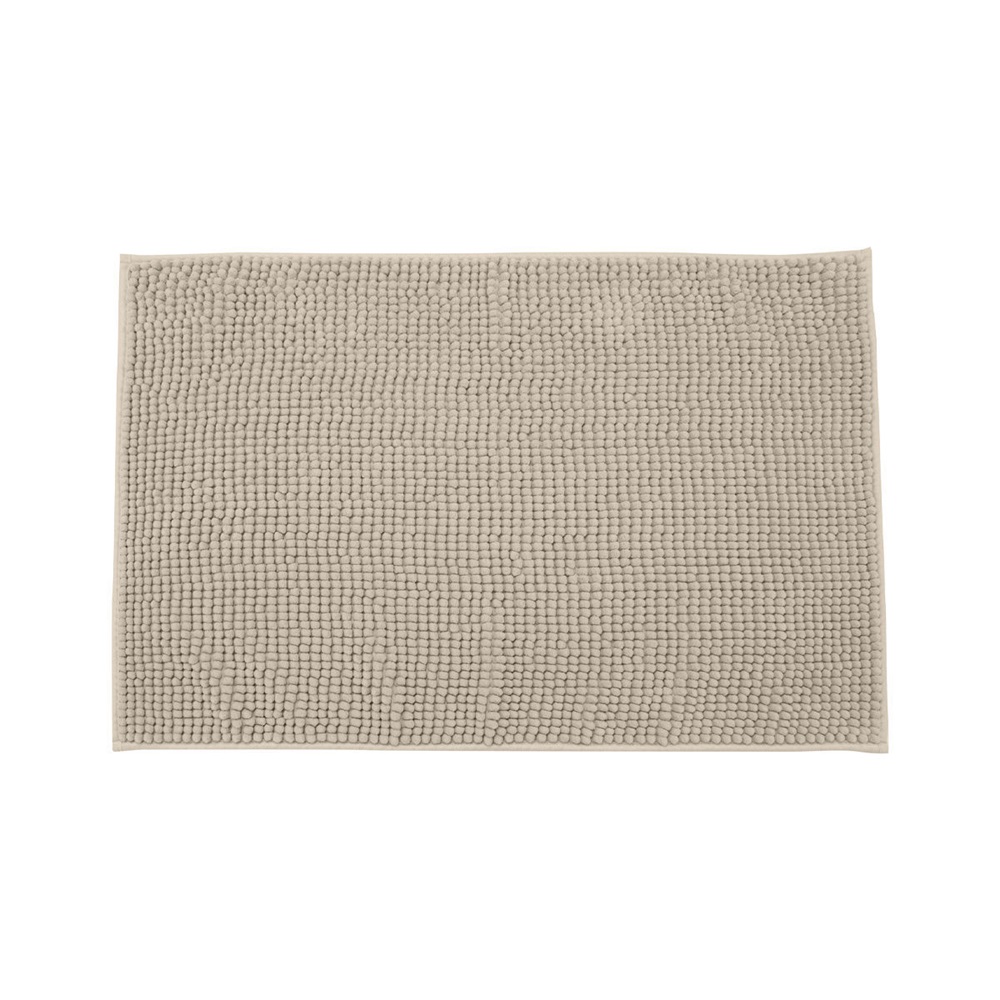 Ταπέτο Μπάνιου Πολυεστερικό 80x50cm Taupe Beads εstia Home Art 02-20712