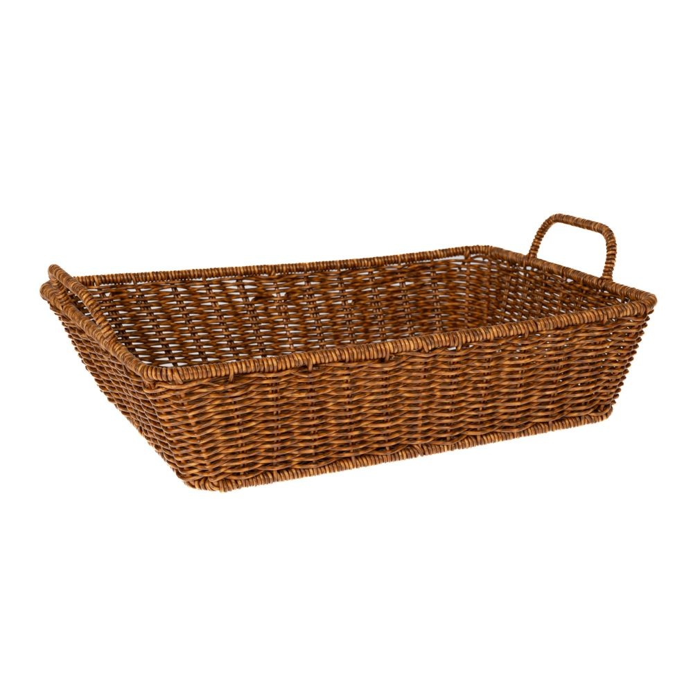 Πανέρι Καφέ Rattan Ορθογώνιο 37x27x8,5/12εκ iliadis 85952