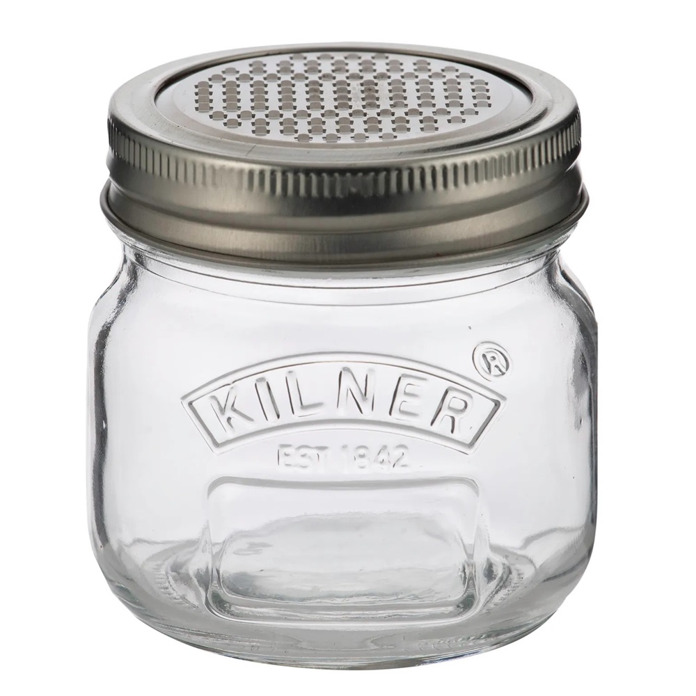 Βάζο Γυάλινο Αποθήκευσης / Τρίφτης 250ml Φ8xH8cm Kilner 0025.057 - 0