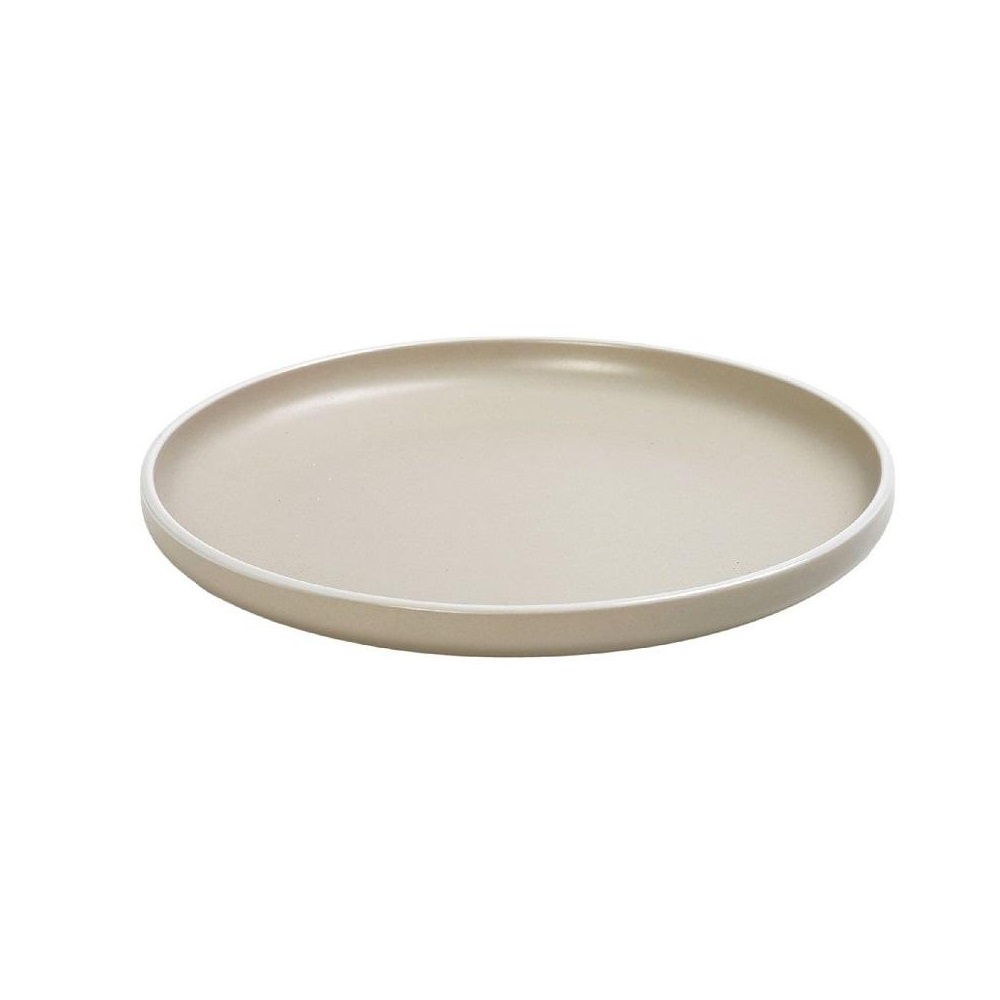 Πιάτο Stoneware Ρηχό Step Φ20,3xH2,5cm Beige Mood Espiel ATA126 - 0