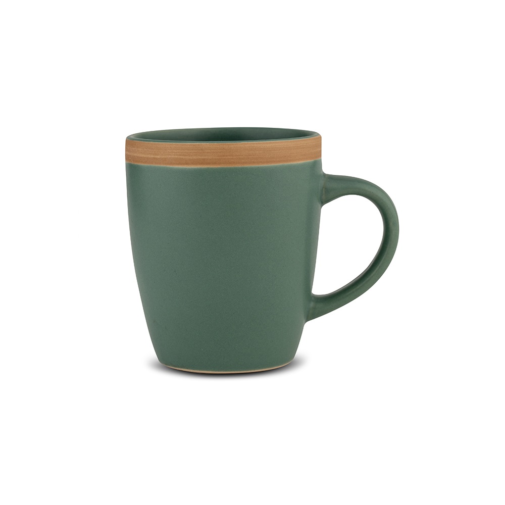 Κούπα Stoneware 380ml Φ8xH10cm Athena Green Nava 10-141-066 - 1