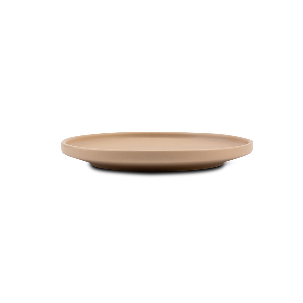 Πιάτο Ρηχό Φρούτου Step Στρογγυλό Stoneware Μπεζ Φ20xH2,5cm Soho Nava 10-099-272 - 1