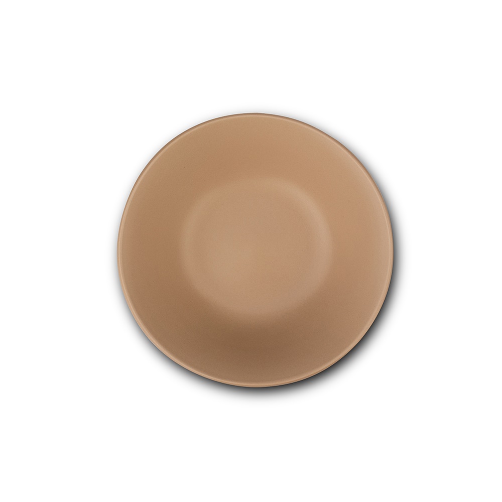 Σαλατιέρα Στρογγυλή Stoneware Μπεζ 1,1Lt Φ23xH6,5cm Soho Nava 10-099-274 - 1