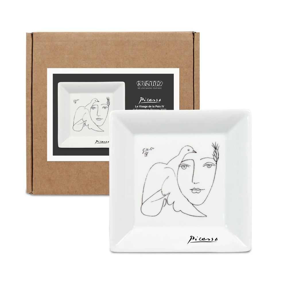 Πιάτο Πορσελάνης Τετράγωνο 13x13xH2,6cm «Le Visage» Picasso Könitz 1159221988 - 0