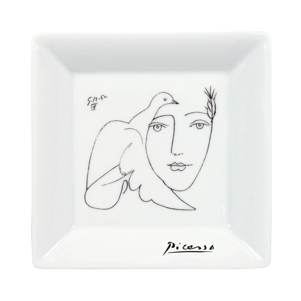 Πιάτο Πορσελάνης Τετράγωνο 13x13xH2,6cm «Le Visage» Picasso Könitz 1159221988 - 1