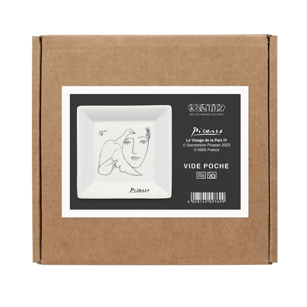 Πιάτο Πορσελάνης Τετράγωνο 13x13xH2,6cm «Le Visage» Picasso Könitz 1159221988 - 2