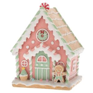 Σπίτι Gingerbread Παστέλ Πολυρεζίν 12x10x16εκ iliadis 87218 - 76733