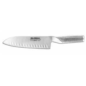 Μαχαίρι Santoku 18cm με Αυλακώσεις – Απόλυτη Ακρίβεια και Ευχρηστία Global G-80 - 78660