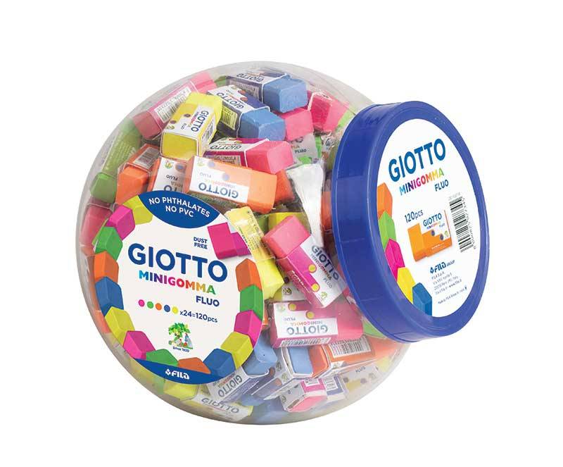 Γόμα για Μολύβι Minigomma Fluo (Διάφορα Χρώματα),Giotto 000232700