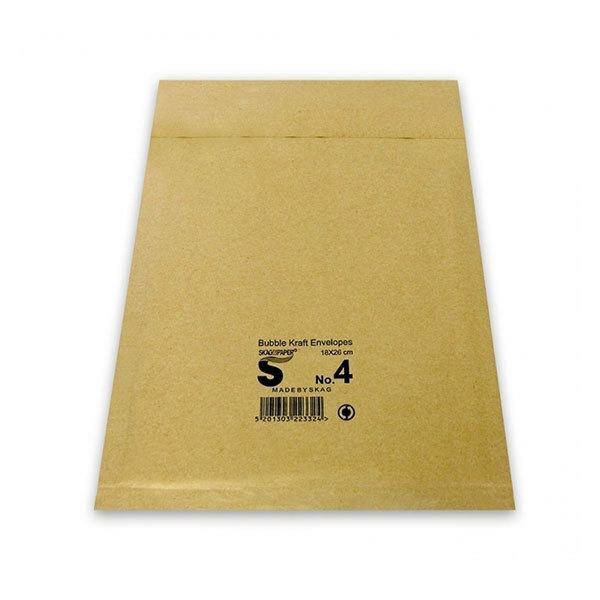 10 τμχ Φάκελος Τύπου Σακούλα με Φυσαλίδες 1τμχ 18x26εκ. σε Κίτρινο Χρώμα No4 223324  Skag