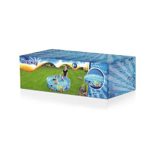Πλαστική πισίνα βυθός με άκαμπτο πλευρικό τοίχωμα, 3+, 183Χ38cm - BESTWAY, 55030 - 21116