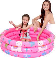 Πλαστική φουσκωτή πισίνα λάμα,ροζ, 3+, 100Χ30cm
