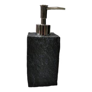 Ντισπένσερ μπάνιου τετράγωνο μαύρο με εφέ πέτρας 727955 - 22494
