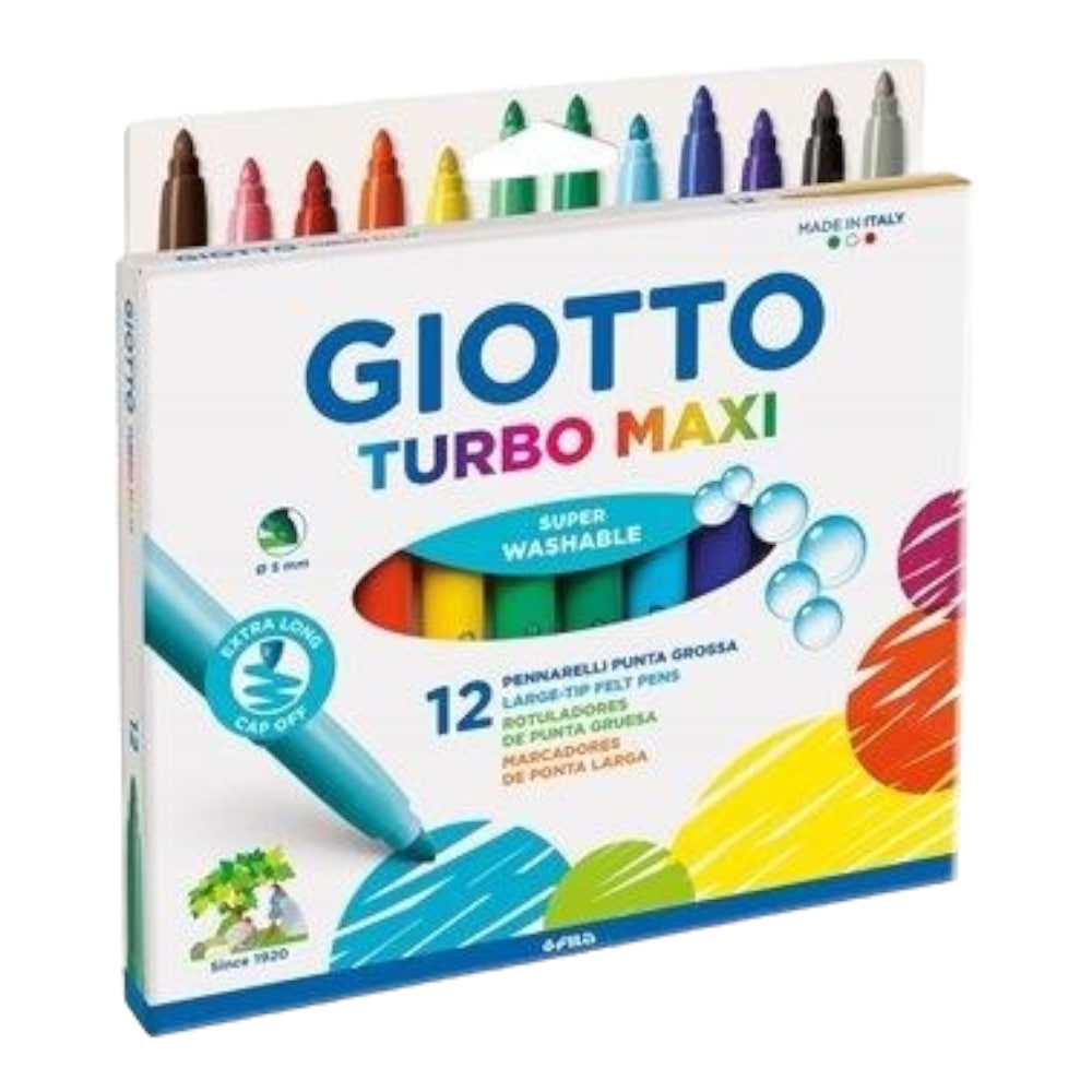 Μαρκαδόροι Giotto χοντροί turbo maxi 12τεμ. 0454000