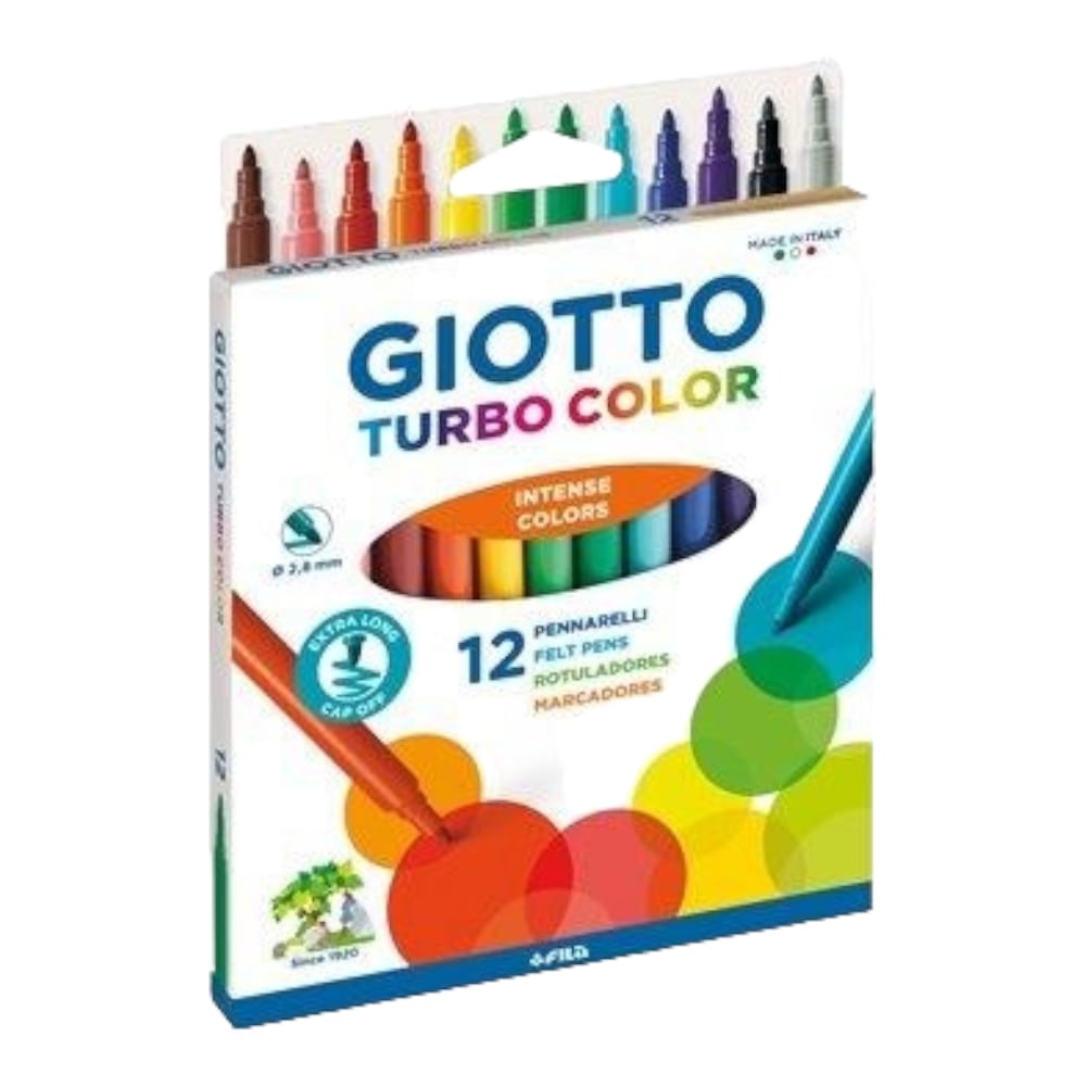 Μαρκαδόροι 12 τεμ. Giotto turbo colors 000416000