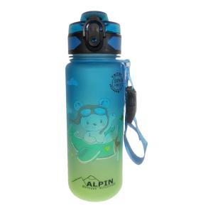 Παγούρι πλαστικό χωρίς καλαμάκι Alpin Outdoor 500ml Sky γαλάζιο με πράσινο 1220F - 22864