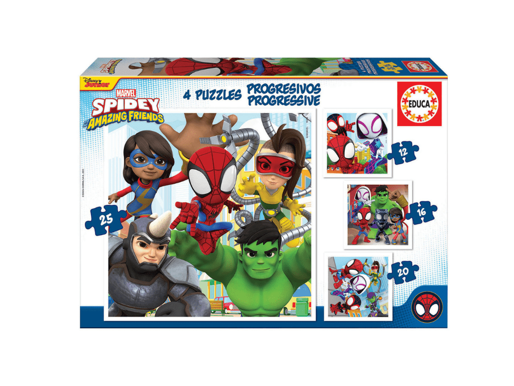 Puzzle "Spidey & His friends" 4 τεμ. 25-20-16-12κομ. 19295