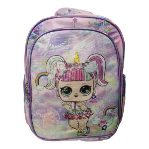 Τσάντα πλάτης για κορίτσι 2 θηκών με glitter MG-3155 - 22224