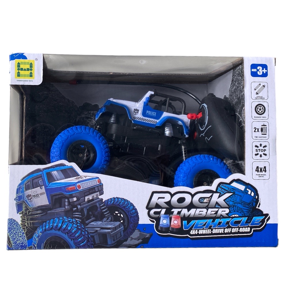 Τηλεκατευθυνόμενο Αυτοκίνητο Monster Truck 2WD Τζιπάκι Μπλε Rock Climber ,3+,SH091-306B