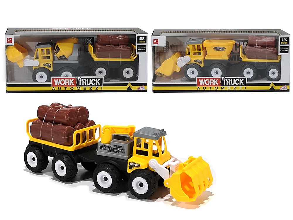 Δομικά οχήματα "Work Truck" ,πλαστικά,3 σχέδια, 3+, 105242