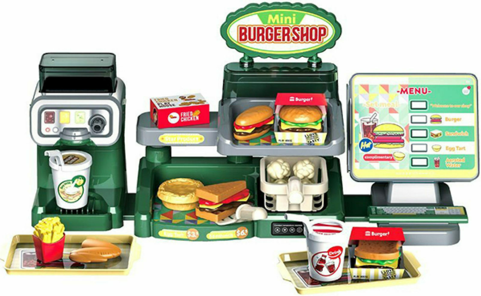 Fast Food Play Shop για 3+ Ετών 35τμχ,Luna ,000621825