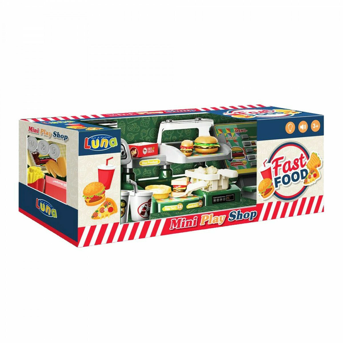 Fast Food Play Shop για 3+ Ετών 35τμχ,Luna ,000621825