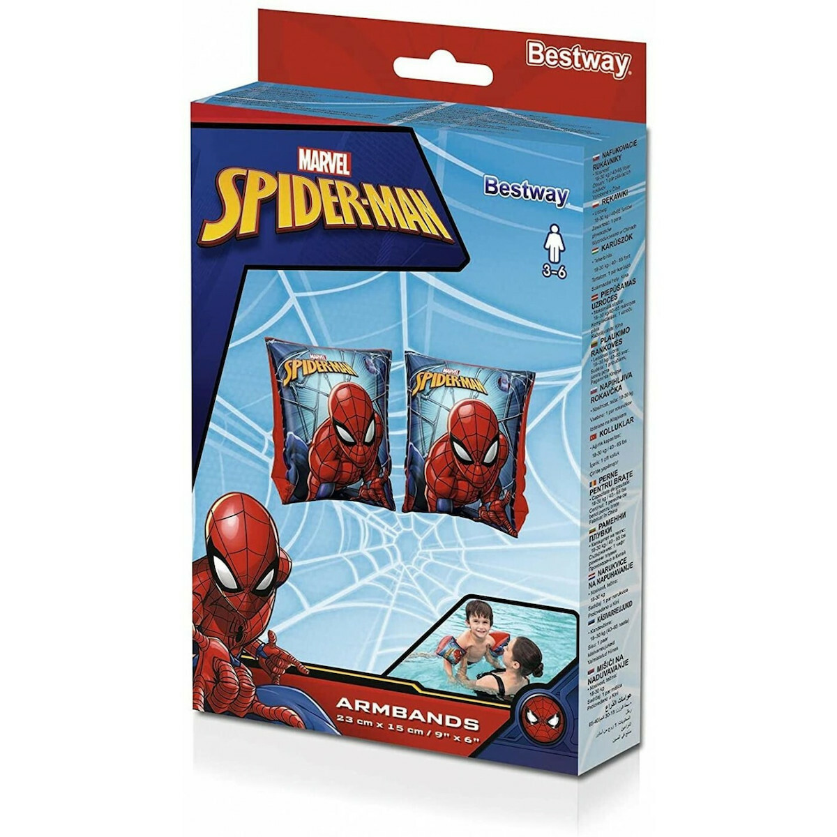Μπρατσάκια φουσκωτά Spiderman 23X15εκ.  98001