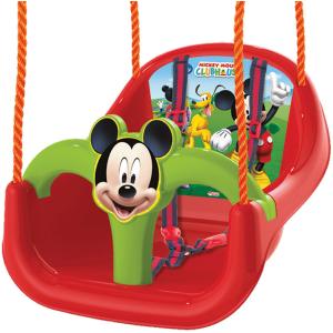 Κούνια με Προστατευτικό και Ζώνη Ασφαλείας Πλαστική Mickey Mouse για 2+ Ετών - 35236
