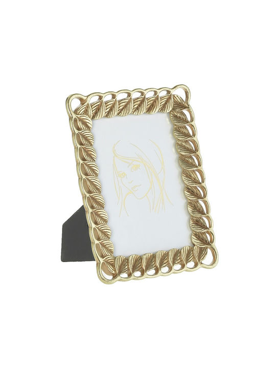 Κορνίζα Πλαστική 13x18cm με Χρυσό Πλαίσιο,Inart 3-30-446-0103
