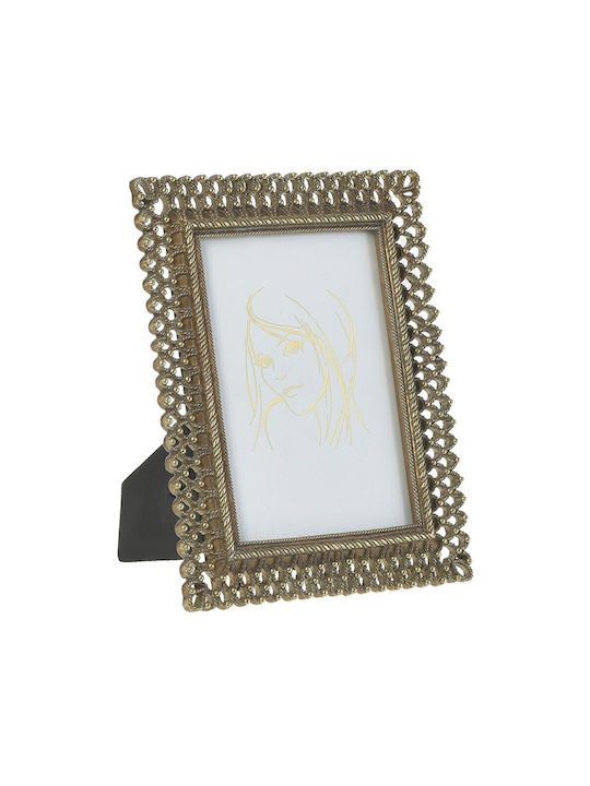 Κορνίζα Πλαστική 15x20cm με Χρυσό Πλαίσιο,Inart 3-30-446-0118