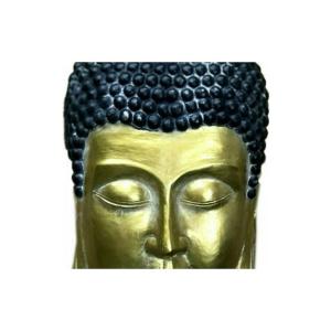 Διακοσμητικός κεραμικός Βούδας κρεμαστός χρυσός-μαύρος 3-70-216-0090 - 34210