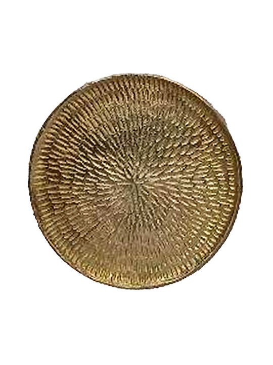 Διακοσμητική Πιατέλα Μεταλλική Χρυσή 30x30x1εκ,3-70-985-0107,Inart