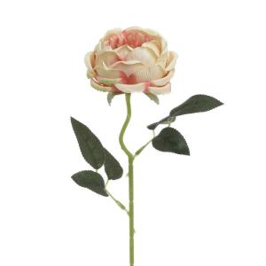 Inart Τεχνητό Φυτό Τριαντάφυλλο Κίτρινο-Πορτοκαλί 50cm  3-85-505-0091 - 29592