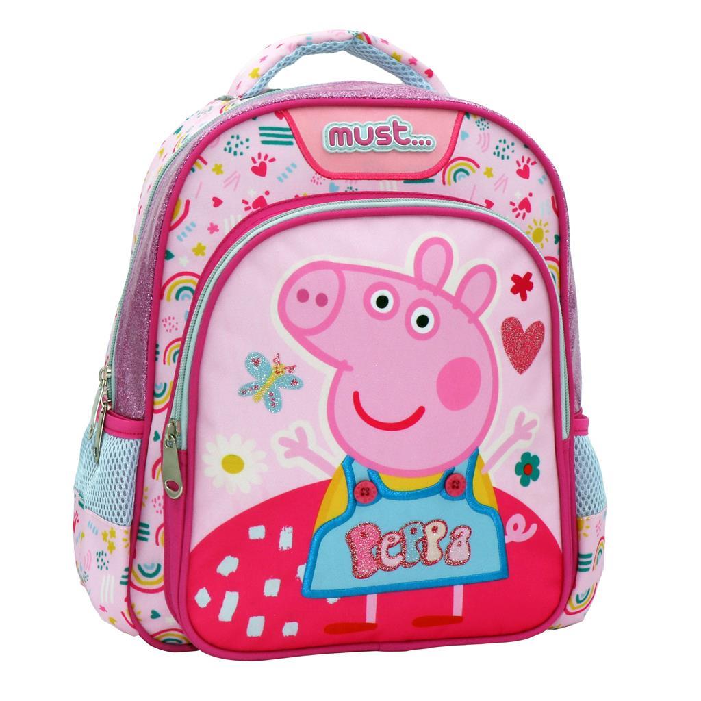 Σχολική Τσάντα Πλάτης Νηπιαγωγείου σε Ροζ χρώμα Μ27 x Π10 x Υ31εκ Peppa Pig 482730