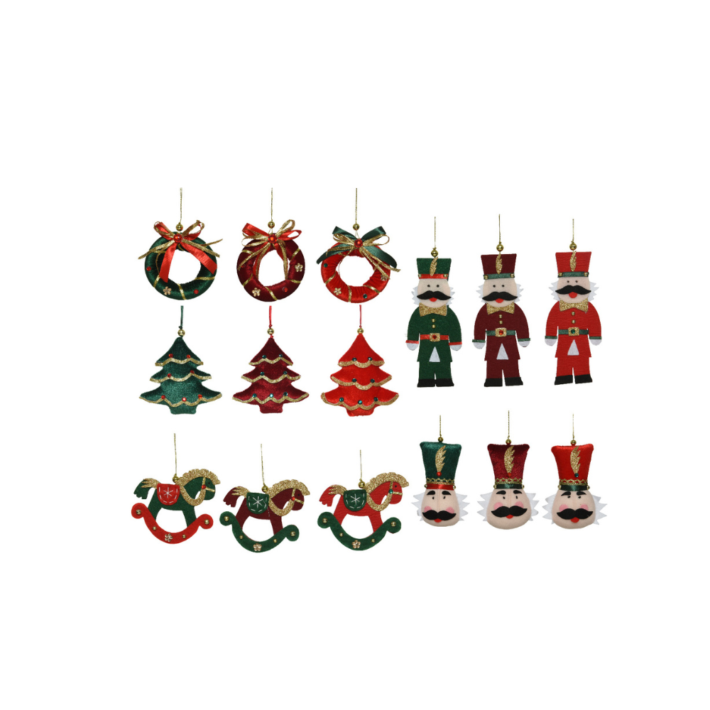 Χριστουγεννιάτικη κρεμαστή φιγούρα,6εκ,-Kaemingk,520612