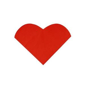 Χαρτοπετσέτες Κόκκινες Καρδιά 20τμχ-62727 - 33628