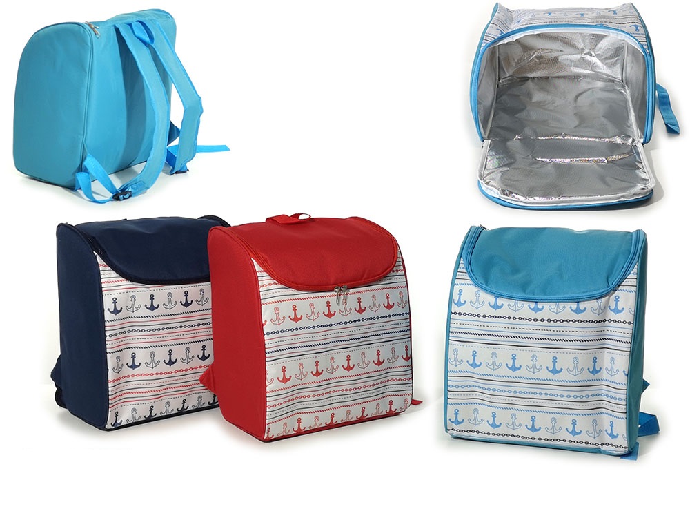 Ισοθερμική τσάντα, γαλάζιο/κόκκινο/μπλε, 20 lit, 35X30X20cm